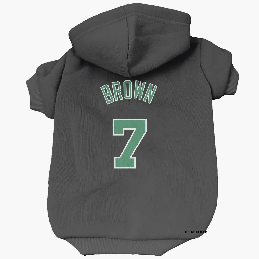 Boston Celtics Jaylen Brown Black Pet Hoodie for Dog & Cat